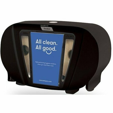 CASCADES PRO Tandem C2 Bath Tissue Dispenser Black Side-By-Side High C272